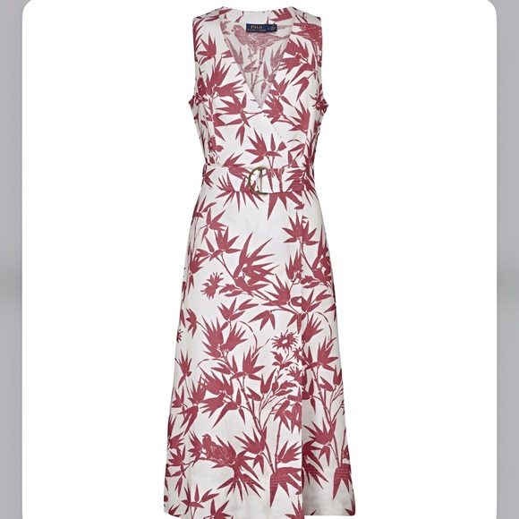 NWT Polo Ralph Lauren Floral Linen Dress size 2 - Picture 4 of 11